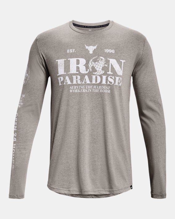 Men's Project Rock 24 Hours Long Sleeve in Gray image number 4